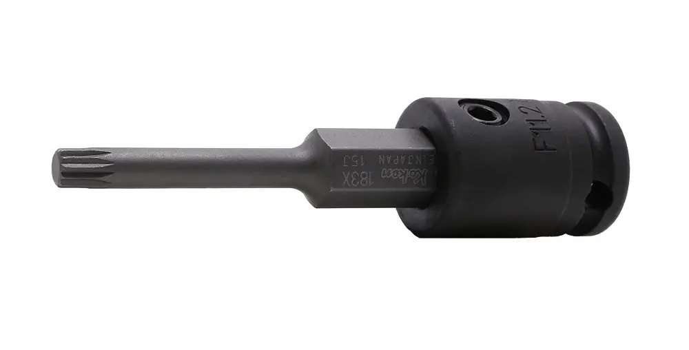 3/8 Sq. Dr. Bit Socket XZN M14 Triple Square Length 92mm