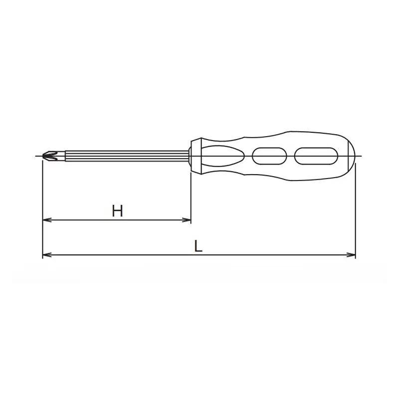 Interchangeable Screwdriver PH2 x 6mm Length 260mm - Image 2
