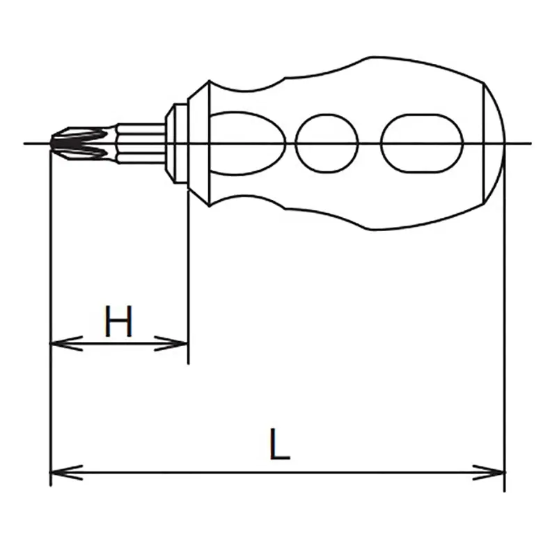 Interchangeable Screwdriver PH2 x 6mm Stubby Length 86mm - Image 2
