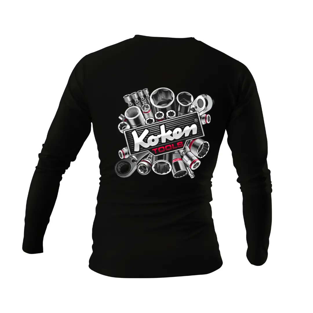 Ko-ken USA Long Sleeve Graphic Shirt - Fruit of the Loom Long Sleeve 100% Cotton T-Shirt - Image 2