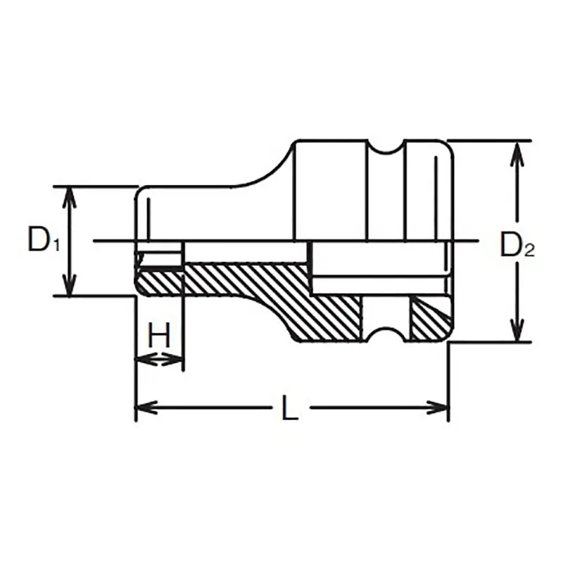3/8 Sq. Dr. Socket 16S Length 32mm - Image 2