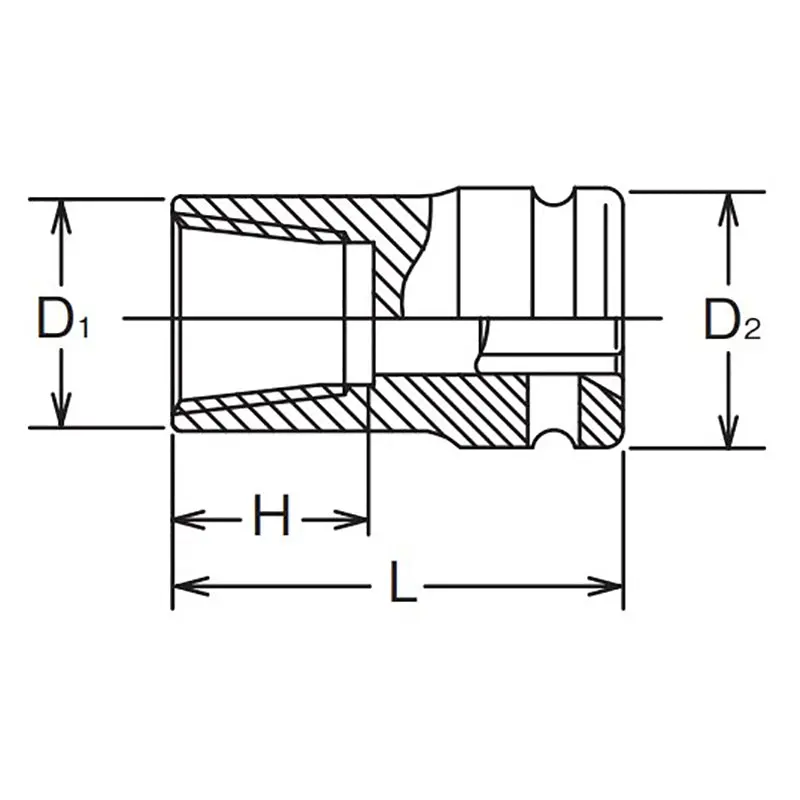 1/2 Sq. Dr. Lock Nut Buster 17mm Length 50mm For Lock Nut - Image 2