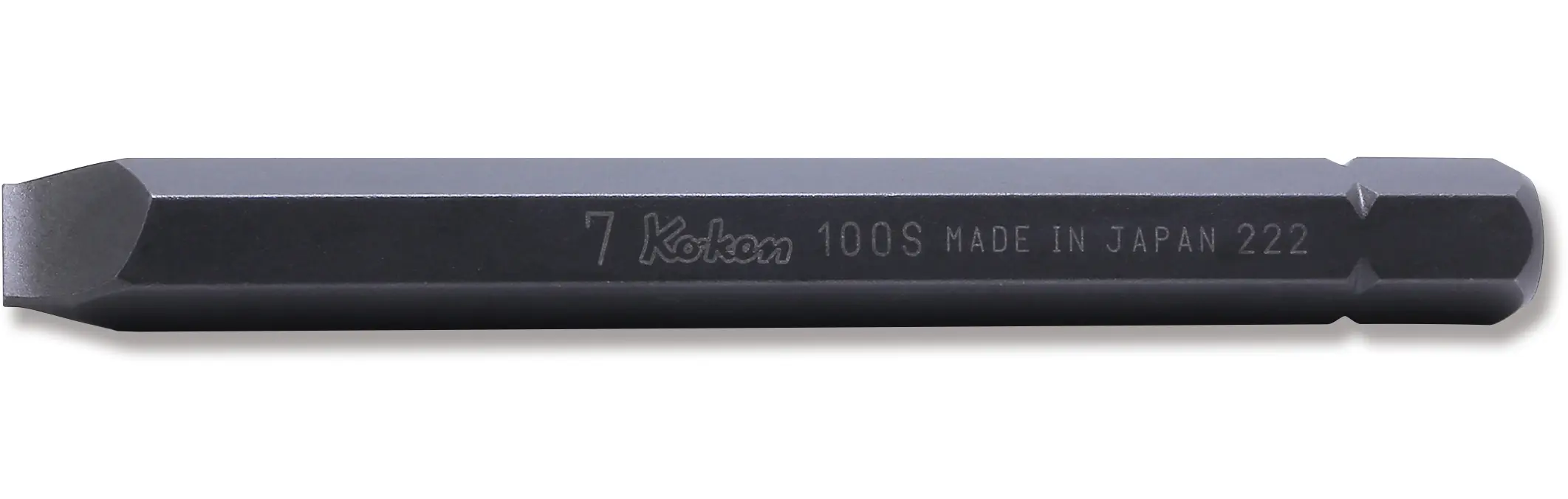 5/16 Hex Dr. Bit Slotted 1.0 x 7 Length 80mm