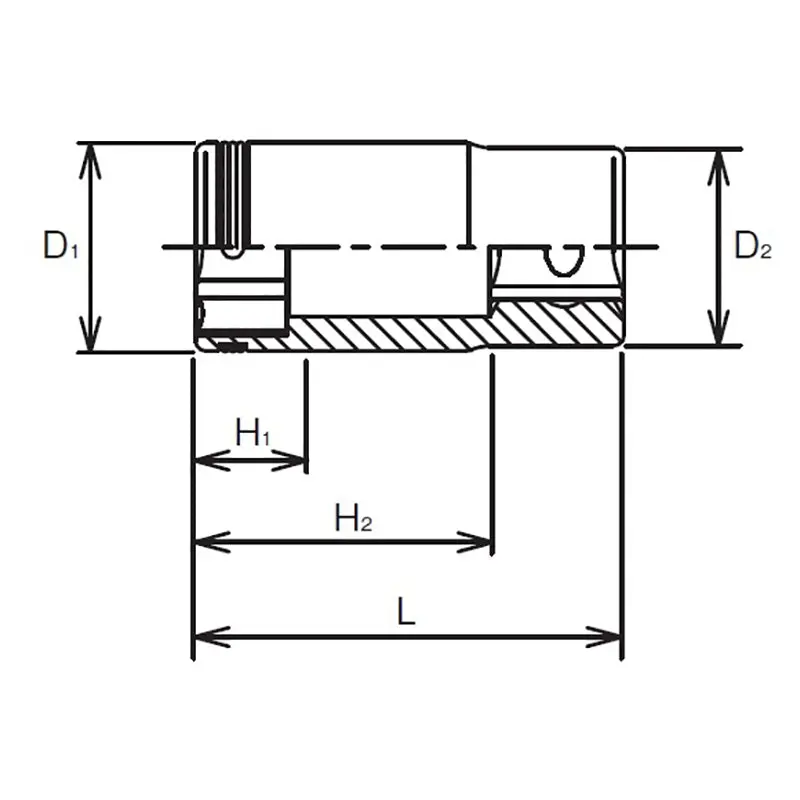 1/4 Sq. Dr. Semi-Deep NUT GRIP® Socket 10mm - Image 2