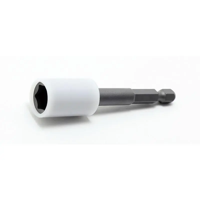 1/4 Hex Dr. Nut Setter with Plastic Protector 14mm 6 point Length 100mm Turnable POM cover