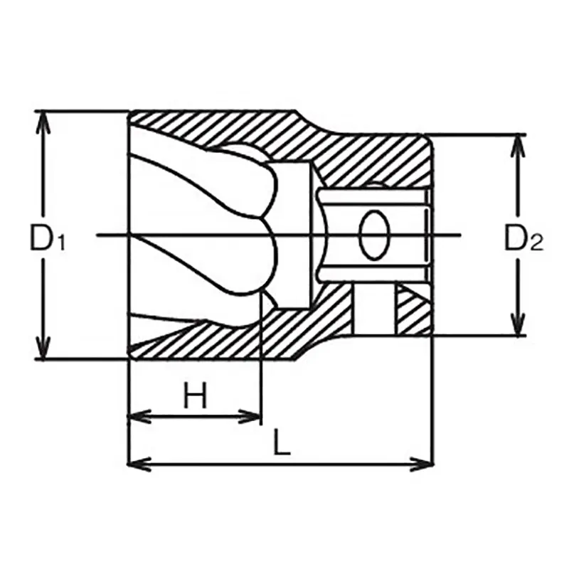 1/2 Sq. Dr. Nut Twister 14mm Length 42mm - Image 2