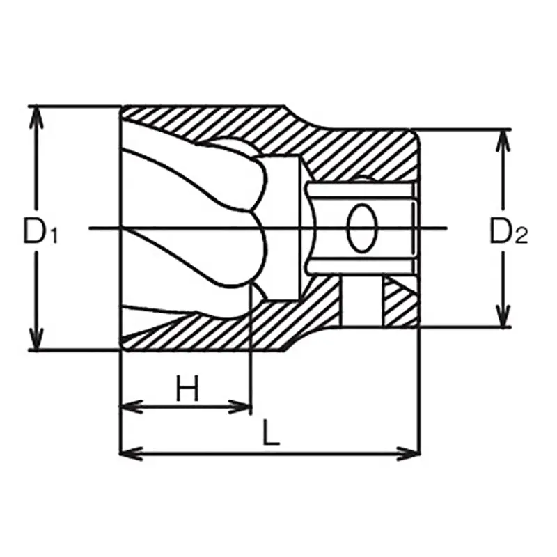 3/8 Sq. Dr. Nut Twister  14mm  Length 32mm - Image 2