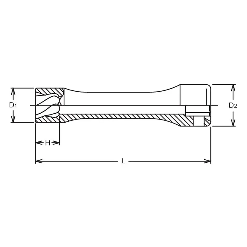1/2 Sq. Dr. Nut Twister 17mm Length 120mm - Image 2