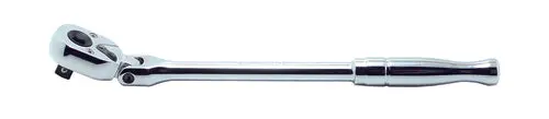 3/8 Sq. Dr. Ratchet Handle 24 teeth Flexible Head Length 265mm Push Button Polished Handle