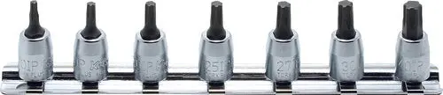 1/4 Sq. Dr. 7 Piece TORX® Bit Socket set - Length 28mm