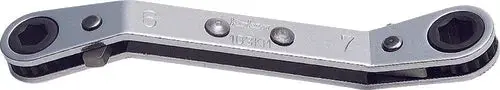 Ratcheting Ring Wrench  1/4x5/16 6 point Length 108mm Reversible