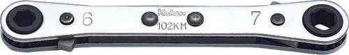 Ratcheting Ring Wrench 8x10mm 6 point Length 134mm Reversible