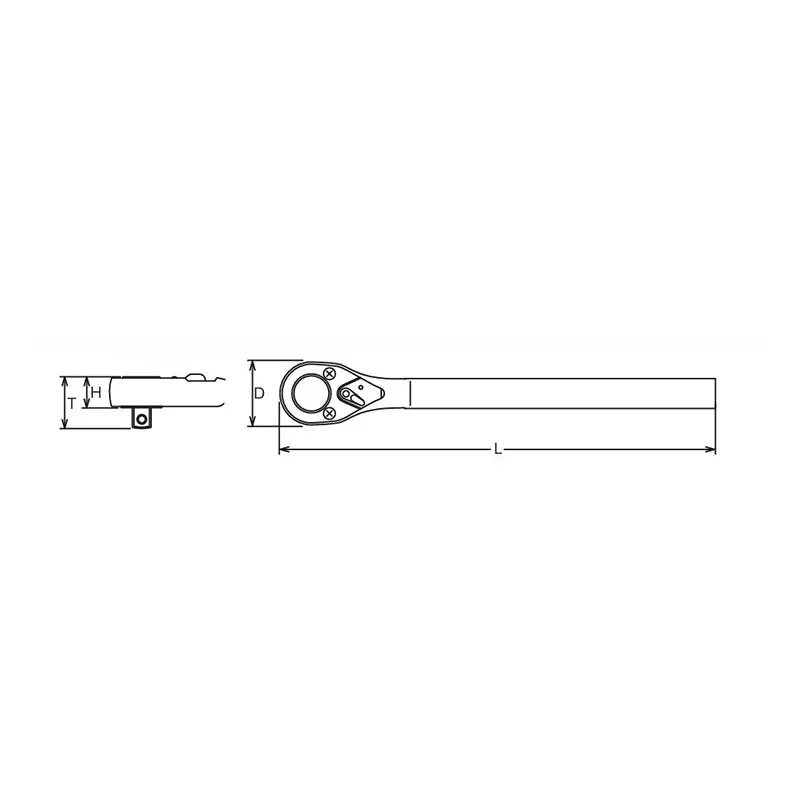 1 Sq. Dr. Ratchet Handle    Length 1020mm - Image 2