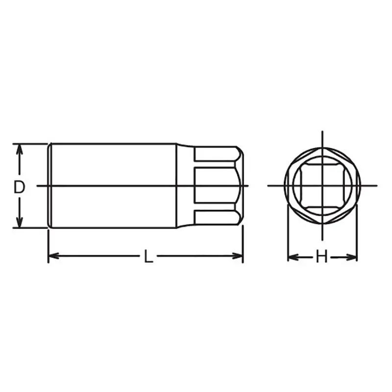 3/4 Sq. Dr. Stud puller  18mm 36mm Hex Length 100mm - Image 2