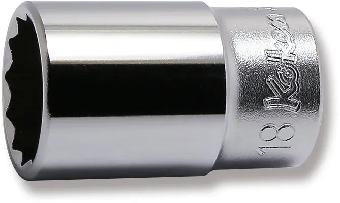 3/8 Sq. Dr. Socket 18mm 12 point Length 40mm