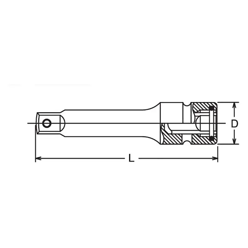 1/2 Sq. Dr. Adaptor 3/8 Square 100mm Pin type - Image 5