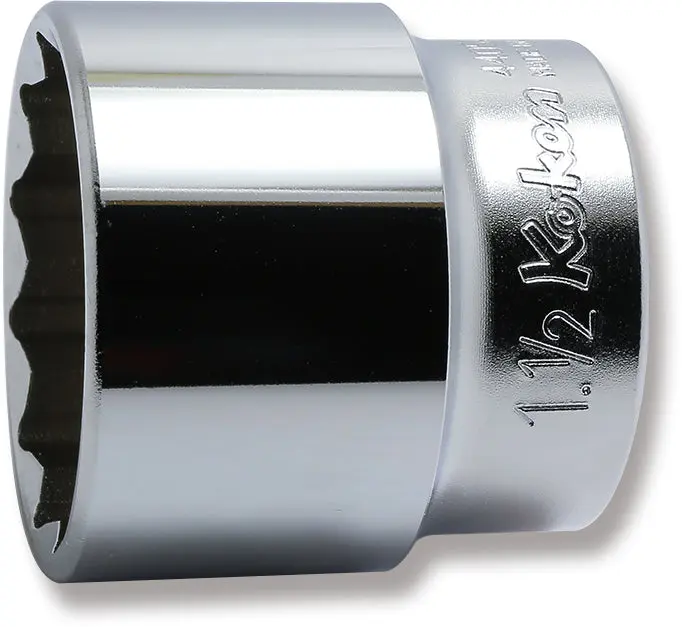 1/2 Sq. Dr. Chrome SAE 12 Point Socket 1.1/2"