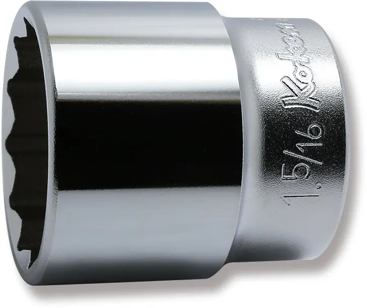 1/2 Sq. Dr. Chrome SAE 12 Point Socket  1.5/16"