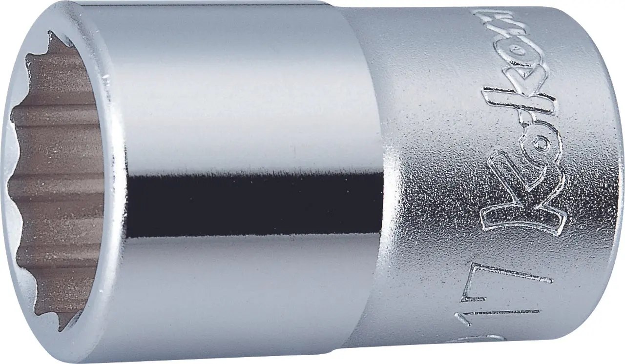 1/2 Sq. Dr. Chrome Metric 12 Point Socket 15mm