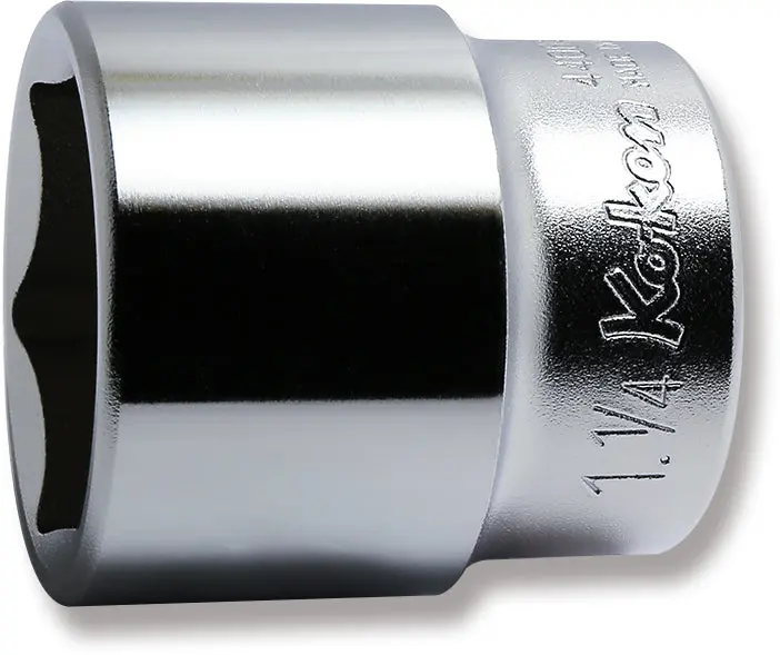 1/2 Sq. Dr. Chrome SAE 6 Point Socket 1.1/4"