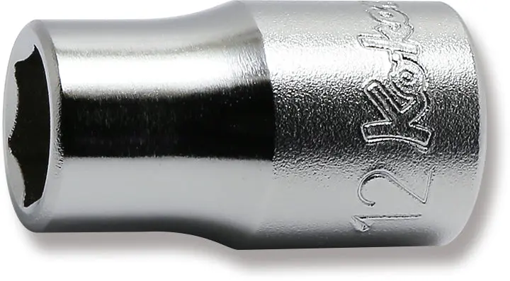 1/2 Sq. Dr. Chrome 6 Point Metric Socket  12mm
