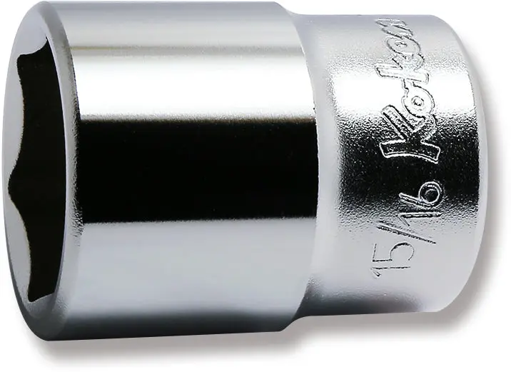 1/2 Sq. Dr. Chrome SAE 6 Point Socket 15/16"