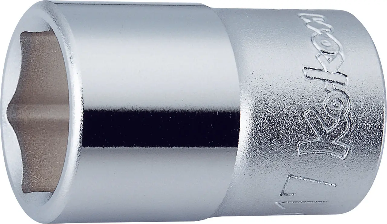 1/2 Sq. Dr. Chrome 6 Point Metric Socket 17mm
