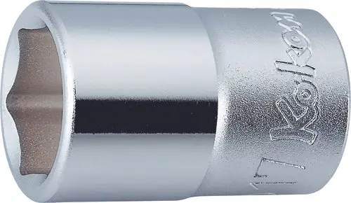 1/2 Sq. Dr. Chrome 6 Point Metric Socket 38mm