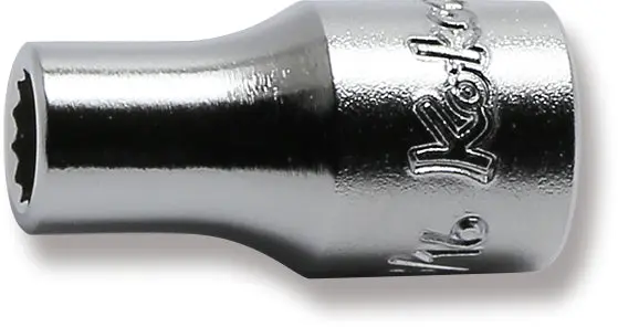 1/4 Sq. Dr. 12 point chrome SAE Socket 3/16