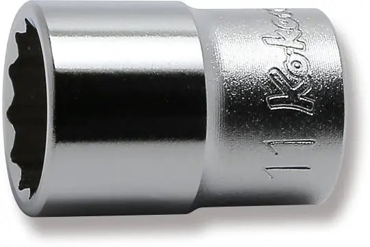 1/4 Sq. Dr. 12 Point chrome METRIC Socket 11mm
