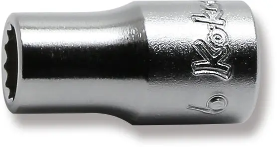 1/4 Sq. Dr. 12 Point chrome METRIC Socket 6mm