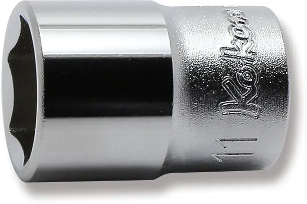 1/4 Sq. Dr. 6 point chrome Metric Socket 11mm