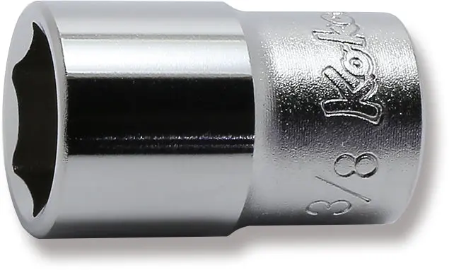 1/4 Sq. Dr. 6 point chrome SAE Socket 3/8