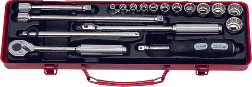 3/8 Sq. Dr. Socket set 6, 12 point 18 pieces