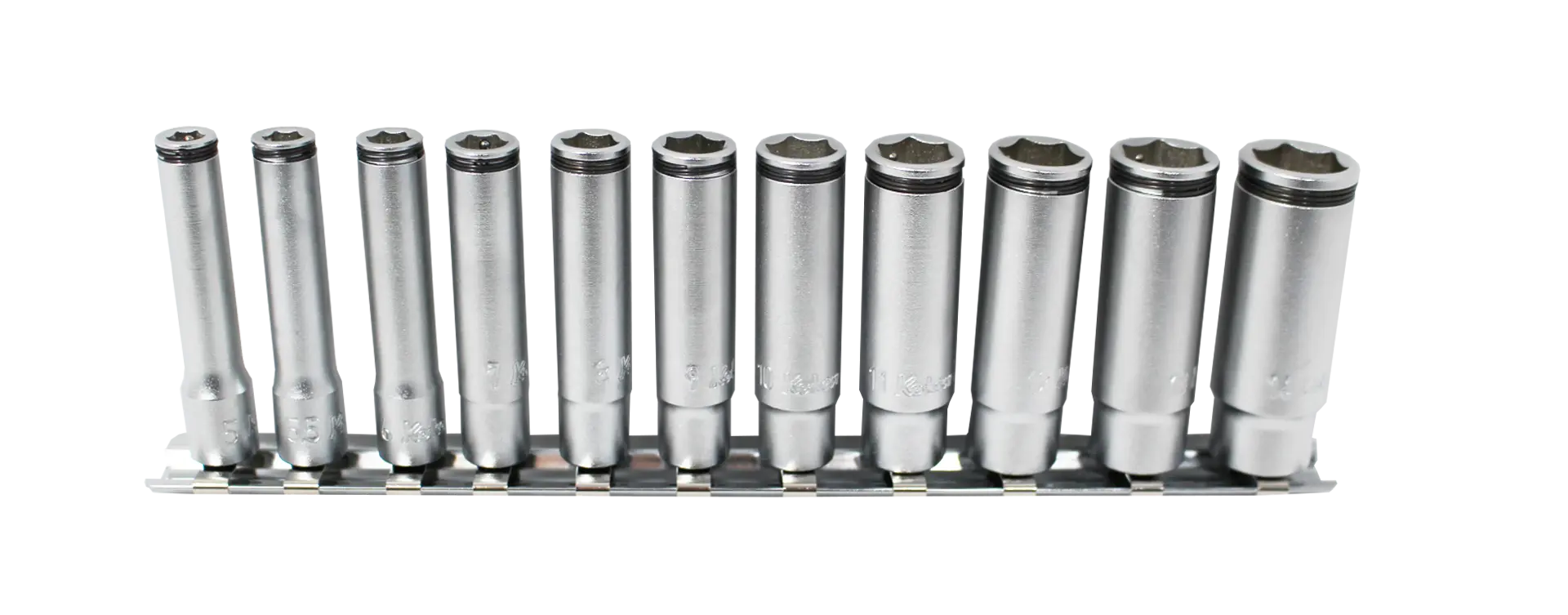 1/4 Sq. Dr. Deep NUT GRIP® Socket Set, 5-14mm - 11 pieces