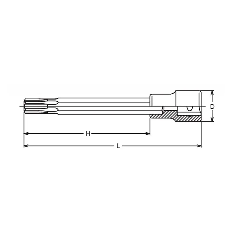 1/2 Sq. Dr. Bit Socket 140mm For Cylinder head bolt - Image 2