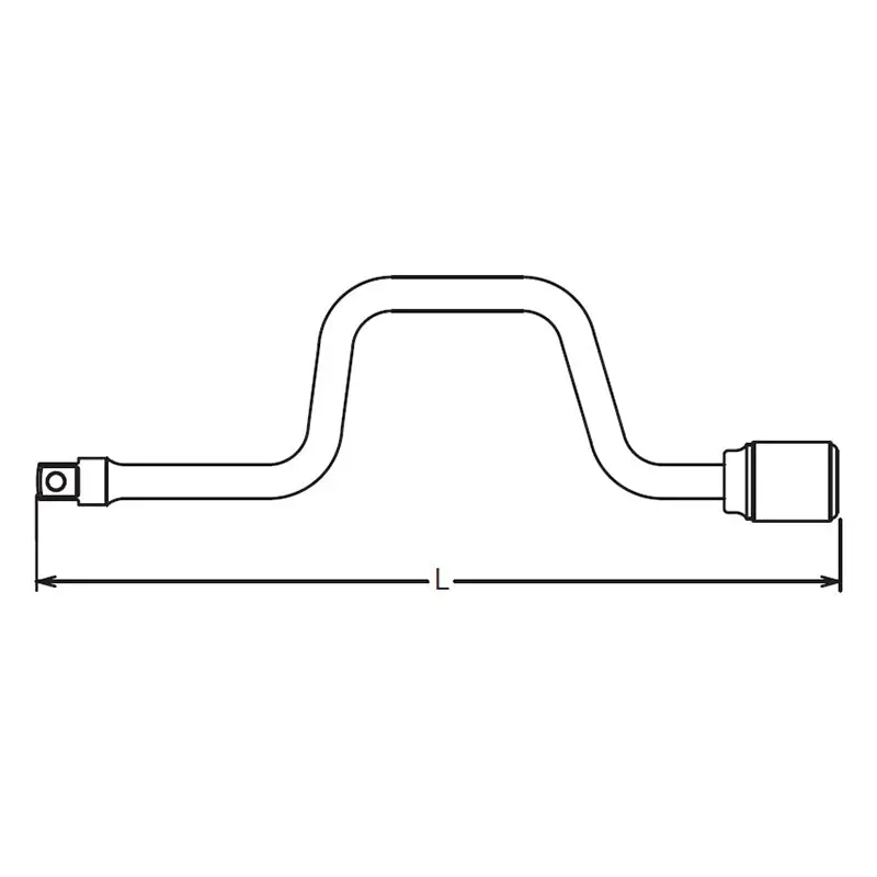 1/4 Sq. Dr. Speed Handle Length 350mm - Image 2