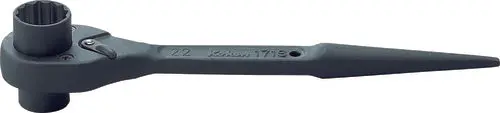 Spud Ratchet 17 x 19mm 12 point Length 250mm