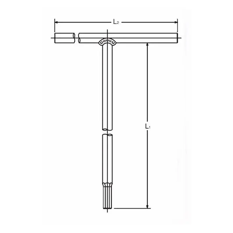 T Handle Slotted 1.0x6mm - Length 200 x 180mm - Image 2