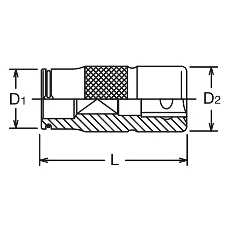 3/8 Sq. Dr. Tap Holder S9mm R11mm Length 40mm - Image 2