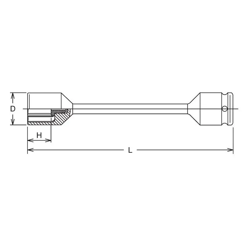 1/2 Sq. Dr. Torsion Bar 17mm x 120NM Length 203mm Color coded - Image 2