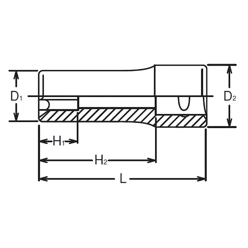1/4 Sq. Dr. TORX® E10 Socket - Length 50mm - Image 2