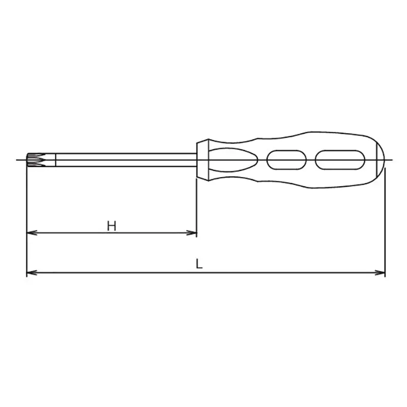 Tamper-Resistant TORX® Screwdriver T15H - Length 150mm - Image 2