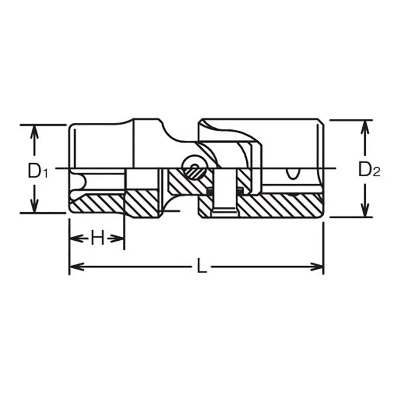 1/2 Sq. Dr. Universal TORX® E16 Socket - Length 65mm - Image 2