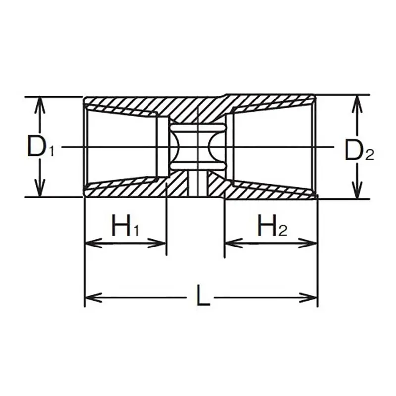 1/2 Sq. Dr. Lock Nut Buster 26 x 27.5mm Double Ended Length 65mm - Image 2