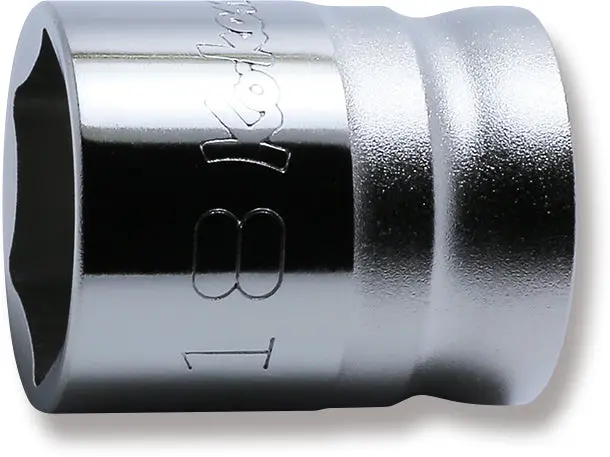 1/2 Sq. Dr. Chrome Z-Series 6 Point Metric Socket 18mm