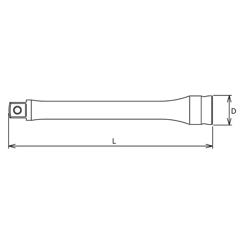 1/2 Sq. Dr. Extension Bar  1/2 Square Length 250mm Z-series - Image 2