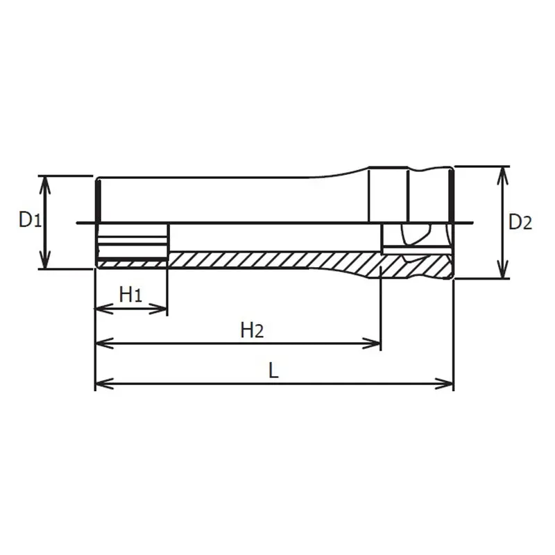 1/4 Sq. Dr. Z-series 6 point Metric Chrome Socket in 10mm - Image 2