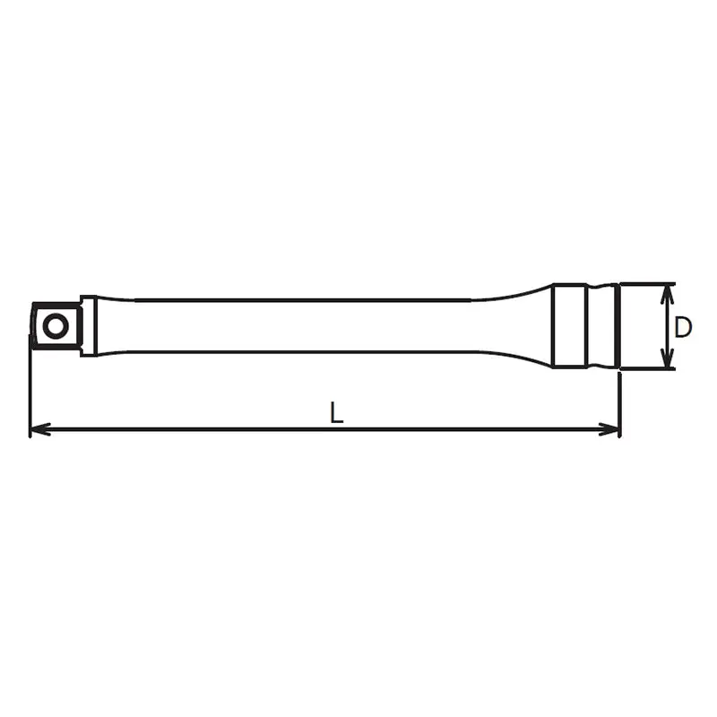 1/4 Sq. Dr. Extension Bar 1/4 Square Length 150mm Z-series - Image 2
