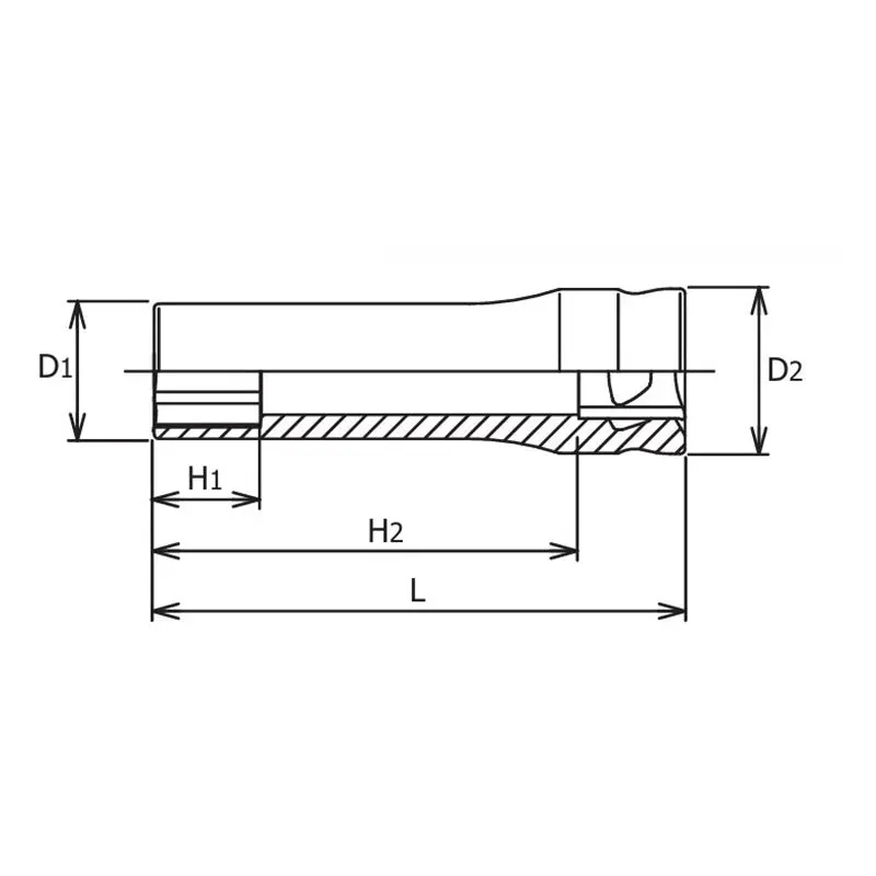 3/8 Sq. Dr. Z-series 6 point Metric Chrome Socket in 8mm - Image 2